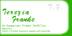 terezia franke business card